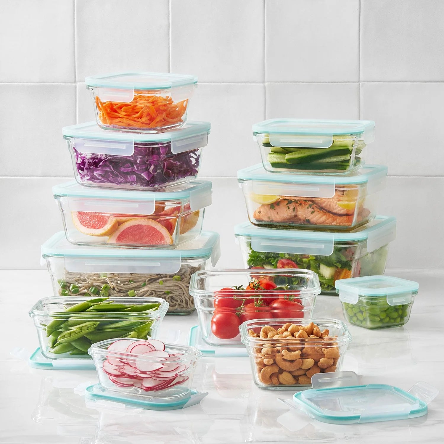Member's Mark 24-Piece Glass Food Storage Set By Glasslock - Bellso